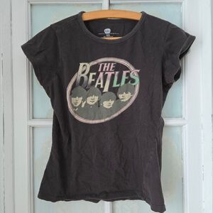 The Beatles Graphic Band Tee Black Medium